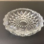 画像: ビンテージ・リビー　灰皿　ダイヤモンドカット・クリアガラス　カナダ製