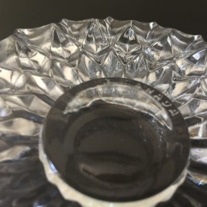 画像4: ビンテージ・リビー　灰皿　ダイヤモンドカット・クリアガラス　カナダ製 (4)