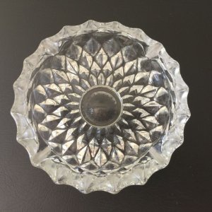画像2: ビンテージ・リビー　灰皿　ダイヤモンドカット・クリアガラス　カナダ製 (2)