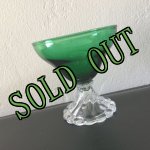 画像: sold アンカーホッキング　ブーピーバープル　フォレストグリーン　シャンパングラス（シャーベットグラス）