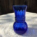 画像: ファイヤーキング　コバルトブルー　スワール　花瓶