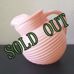 画像: sold アンカーホッキング　ボールジャグ（ピッチャー）　マンハッタン　ミルキーピンク