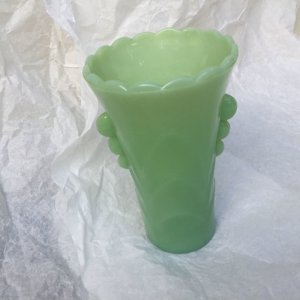 画像3: ファイヤーキング　ミルクグラス　ジェイド（ジェダイ）花瓶 (3)