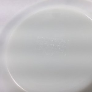 画像5: パイレックス　ミルクグラス　カッパーフィルグリー　デザートプレート　 (5)
