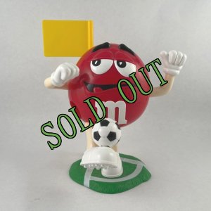 画像1: sold M&M's  サッカー小僧・レッド ディスペンサー (1)