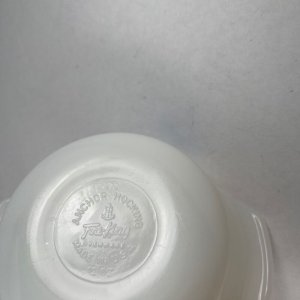 画像4: ＊ファイヤーキング ミルクグラス ブルーコーンフラワー ミニ・キャセロール 12oz (350ml) (4)