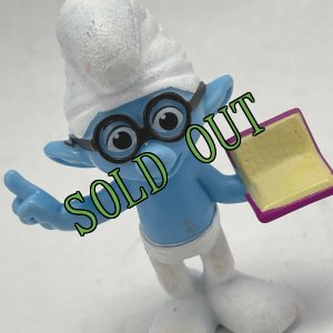 画像2: sold ＊　スマーフ　マクドナルド・トイ　本を持つブレイニー　2013年 (2)