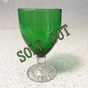 画像1: sold アンカーホッキング　バブル　フォレストグリーン　ジュース/ワイングラス AS IS (1)