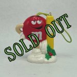 画像: sold * M&M'sクリスマス・オーナメント レッド・イエローキャンドル