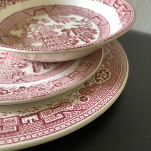 画像3: アラートン　ピンクウィロー　貫入３ピースセット　 made in England (3)