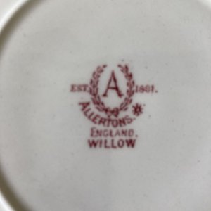 画像9: アラートン　ピンクウィロー　貫入３ピースセット　 made in England (9)