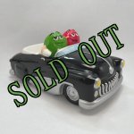 画像: sold M&M's　陶器製　黒のクラッシックオープンカー・キャンディーディッシュ