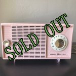 画像: sold ビンテージ　1961年　米国ゼネラル社　ＦＭ／ＡＭラジオ　ピンク　ジャンク（ディスプレー用）