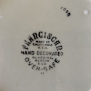 画像4: フランシスカン　デザートローズ　サラダプレート 1940年代　made in USA　その5 (4)
