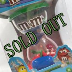 画像: sold M&M's デッドストック・レッド シーソーで遊ぶ・ディスペンサー 2000年