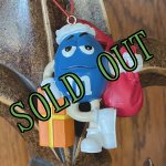 画像: sold * M&M's ブルー・クリスマス・オーナメント ギフトいっぱい