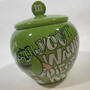 画像1: sold M&M's グリーン・クッキージャー  (1)