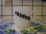 画像: グラスベイク ミルクグラス マグカップ おばあちゃん